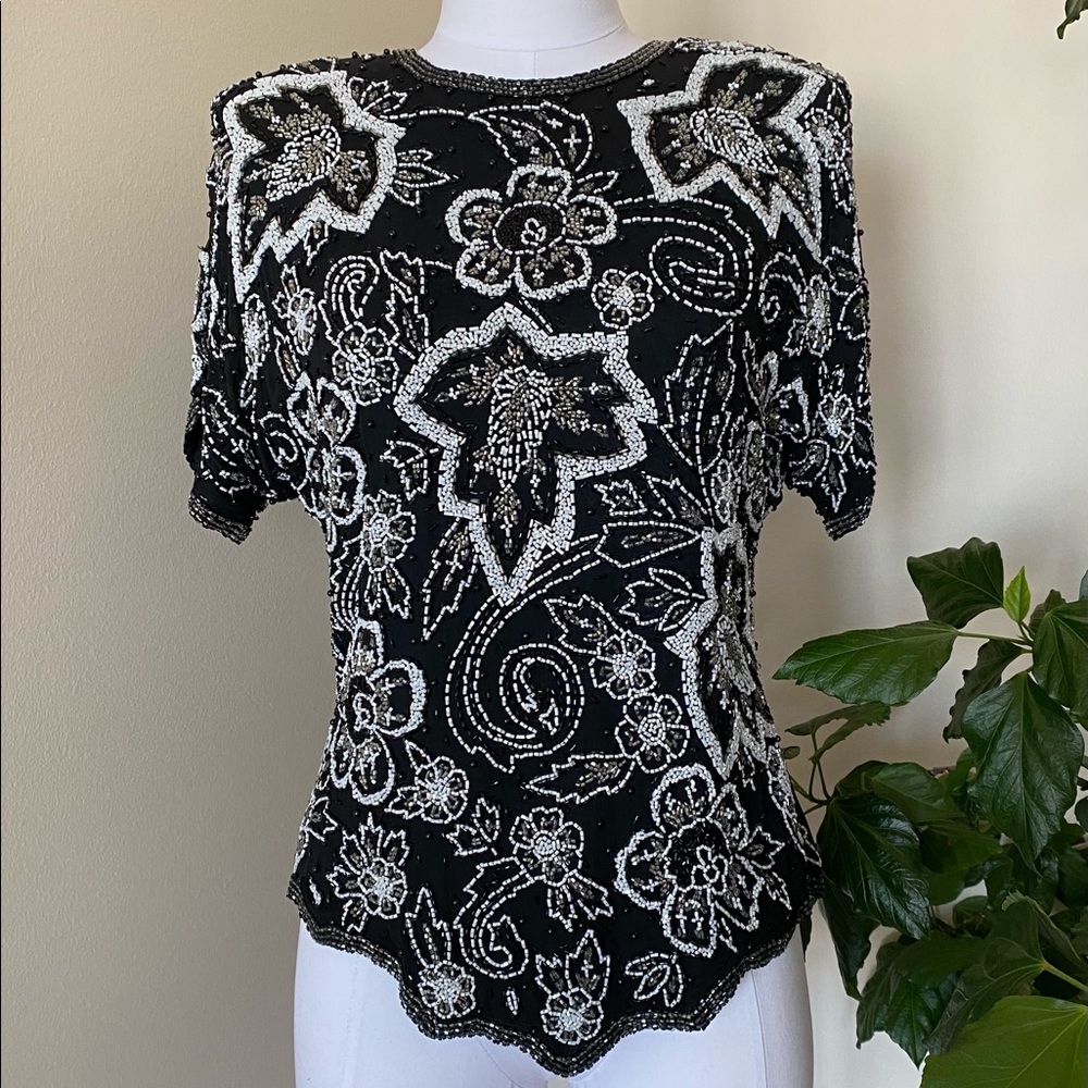 Vintage 80’s Beaded Top